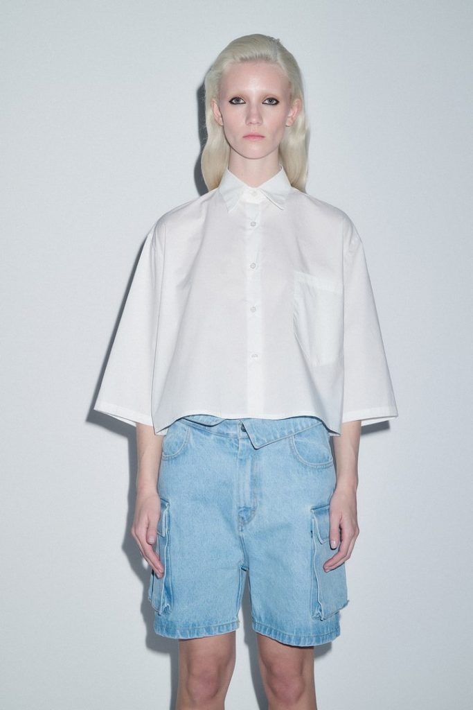 S5SASH0092 Crop Shirt S5TNDV0009 Denim Bermuda(2)